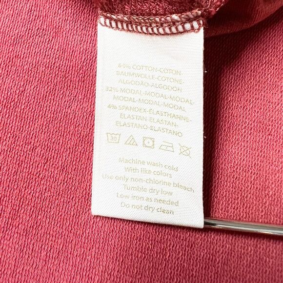 Free People Off Shoulder Modal Blend Long Sleeve Asymmetrical Hem Blouse M - Picture 10 of 12